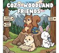 Cozy Woodland Friends: A Cute Seasonal Adventure Coloring Book for Adults and Teens Featuring Bunny Squirrel and Hamster