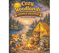 Cozy Woodlands: Summer Vacation Coloring Book: Cozy Woodlands: Summer Vacation Coloring Book Relaxing Forest Animals, Camping, Lakeside Adventures & Cozy Summer Scenes