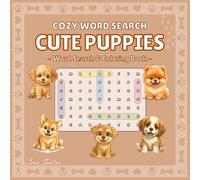 Cozy Word Search Cute Puppies: Word Search & Coloring Book