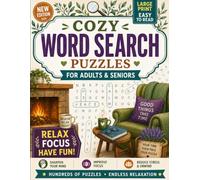 Cozy Word Search Puzzles for Adult & Seniors : Extra Large Print Word Puzzles for Relaxation and an Active Mind (Word Find Books For Adults)