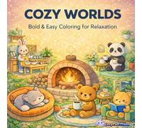 Cozy Worlds: Bold & Easy Coloring for Relaxation