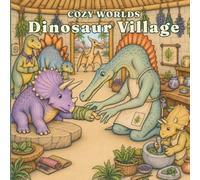 COZY WORLDS: Dinosaur Village Coloring Book: A Whimsical Coloring Book of Prehistoric Communities, Family Life, and Ancient Adventures (Cozy Worlds Coloring Books)