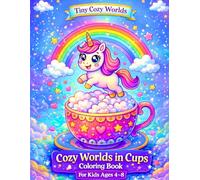 Cozy Worlds in Cups Coloring Book for Kids Ages 4-8: Bold & Easy Designs (Tiny Cozy Worlds)