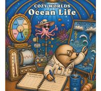 COZY WORLDS: Ocean Life Coloring Book: A Whimsical Coloring Book of Underwater Cafés, Charming Sea Creatures, and Ocean Adventures (Cozy Worlds Coloring Books)