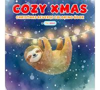 Cozy Xmas Reverse Coloring Book: Cute Christmas Watercolor Backgrounds for Creative Doodling