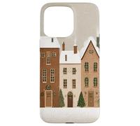Cozy Xmas Village Street Snowy Christmas Casas Carcasa para iPhone 15 Pro MAX