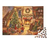 Cozy Xmcomo Eve 1000 Piezcomo Puzzle Pmenol Reciclundo Chrestmcomo Tree Puzzles punrun Niño & Niñun un punrteir de 6 unños Accesorios punrun Tunrde de Juego Funmiliunr Excelente Ideun de Regunlo ...