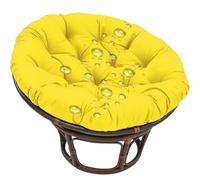 Cozy Yellow Columpio Cush - Cojín de asiento redondo extra grueso de 180 x 180 cm para sillas colgantes al aire libre - Lar Garden Cush para T y Sle