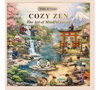 COZY ZEN - The Art of Mindful Living: Color & Frame Adult Coloring Book