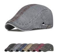 Cozyan Boinas Hombre Gorras de Planas Vintage Ajustable Sombrero Beret Newsboy Casquillo Plano Sombreros Casual Beret para Hombre Vintage Gorra Irlandesa Boina Moda