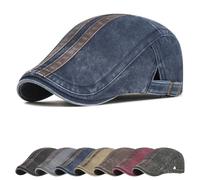 Cozyan Boinas Hombre Gorras de Planas Vintage Ajustable Sombrero Beret Newsboy Casquillo Plano Sombreros Casual Beret para Hombre Vintage Gorra Irlandesa Boina Moda