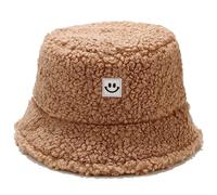 Cozyan Sombrero del Pescador de Felpa Piel Sintética Encantador Gorros de Invierno Lindo Sombrero de Cubo Grande y Peludo para Adulto Gorra de Pescador de Moda