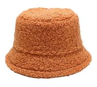 Cozyan Sombrero del Pescador de Felpa Piel Sintética Encantador Gorros de Invierno Lindo Sombrero de Cubo Grande y Peludo para Adulto Gorra de Pescador de Moda