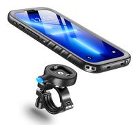 Cozycase 1s 1-Clic Impermeable Soporte Movil Bici Moto para iPhone 14 Plus | Antirrobo Antivibracion, Funda Porta Telefono Bicicleta Mota Manillar Carretera Montaña Btt Mtb Scooter, Bike Phone Holder