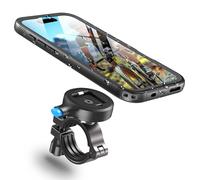 Cozycase 1s 1-Clic Impermeable Soporte Movil Bici Moto para iPhone 16 | Antirrobo Antivibracion, Funda Porta Telefono Bicicleta Mota Manillar Carretera Montaña Btt Mtb Scooter, Bike Phone Holder