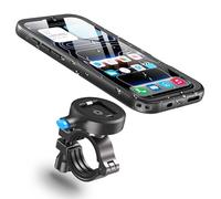 Cozycase 1s 1-Clic Impermeable Soporte Movil Bici Moto para iPhone 17 Pro | Antirrobo Antivibracion, Funda Porta Telefono Bicicleta Mota Manillar Carretera Montaña Btt Mtb Scooter, Bike Phone Holder