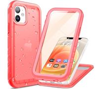 Cozycase Funda para iPhone 12/12 Pro Impermeable Antigolpes - 360 Grado Completa/Militar/Integral【2m Anticaida Resistente】 Carcasa Agua Sumergible Acuatica Estanca Antipolvo Waterproof -Rosa
