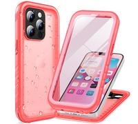 Cozycase Funda para iPhone 14 Pro MAX Impermeable Antigolpes - 360 Grado Completa/Militar/Integral【2m Anticaida Resistente】 Carcasa Agua Sumergible Acuatica Estanca Antipolvo Waterproof -Rosa