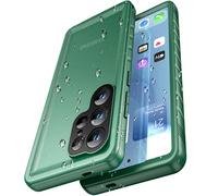 Cozycase Funda para Samsung Galaxy S23 Ultra Impermeable Antigolpes Verde - 360 Grados Militar Integral Protector [IP68 Waterproof Sumergible] Carcasa Acuatica Funda S23 Ultra Case