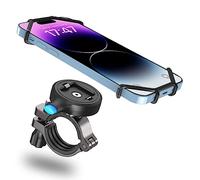 Cozycase Soporte Movil Bicicleta Moto【Desbloqueo con Un Botón+Desbloqueo Automático】 Manillar MTB Suporte Telefono Bici para iPhone 15 14 13 12 11 Pro Max/XR/XS/X/8/7 y Teléfono de 4,7 a 6,8 Pulgadas