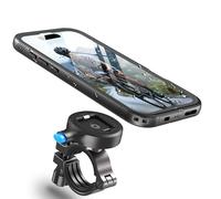 Cozycase Soporte Movil Bicicleta Moto para iPhone 13 Pro Max - Impermeable Antivibracion Suporte Telefono Manillar Mtb/Btt/Scooter/Patinete/Bici Electrica/Carretera/Motocicleta Metal Bike Phone Holder