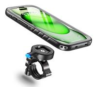 Cozycase Soporte Movil Bicicleta Moto para iPhone 15 Plus - Impermeable Antivibracion Suporte Telefono Manillar MTB/Btt/Scooter/Patinete/Bici Electrica/Carretera/Motocicleta Metal Bike Phone Holder