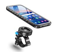 Cozycase Soporte Movil Bicicleta Moto para Samsung Galaxy S24 - Impermeable Antivibracion Suporte Telefono Manillar MTB/Btt/Scooter/Patinete/Bici Electrica/Metal S 24 Bike Phone Holder