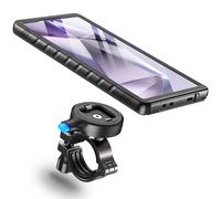 Cozycase Soporte Movil Bicicleta Moto para Samsung Galaxy S24 Ultra - Impermeable Antivibracion Suporte Telefono Manillar MTB/Btt/Scooter/Patinete/Bici Electrica/Metal S 24 Ultra Bike Phone Holder