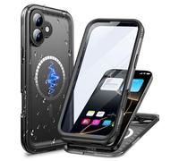 Cozycase Top Funda Magnética Militar para iPhone 16 Plus Compatible con Magsafe 360 Antigolpes IP68 Impermeable Resistente Carcasa Antipolvo Acuatica Sumergible Agua Doble Waterproof i Phone Case