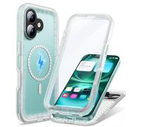 Cozycase Top Funda Magnética Militar para iPhone 16 Plus Compatible con Magsafe 360 Antigolpes IP68 Impermeable Resistente Carcasa Antipolvo Acuatica Sumergible Agua Doble Waterproof i Phone Case