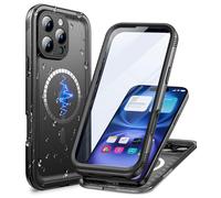 Cozycase Top Funda Magnética Militar para iPhone 16 Pro MAX Compatible con Magsafe 360 Antigolpes IP68 Impermeable Resistente Carcasa Antipolvo Acuatica Sumergible Agua Doble Waterproof i Phone Case