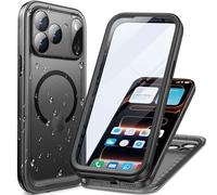 Cozycase Top Funda Magnética Militar para iPhone 17 Pro Compatible con Magsafe 360 Antigolpes IP68 Impermeable Resistente Carcasa Antipolvo Acuatica Sumergible Agua Doble Waterproof i Phone Case