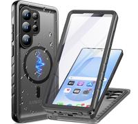 Cozycase Top Funda Magnética para Samsung Galaxy S25 Ultra para Magsafe 360 Militar Antigolpes IP68 Impermeable Resistente Carcasa Antipolvo Acuatica Sumergible Agua Doble Waterproof S 25 Ultra Case