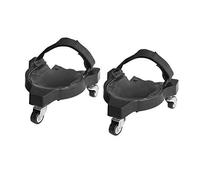 Cozyhoma Rodilleras enrollables, rodilleras flexibles deslizantes con ruedas para jardín, construcción de trabajo (2 unidades)