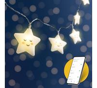 CozyHome Estrella guirnalda luces interior - App Control & 20 WiFi LED Estrella I 5m USB plug I Guirnalda luces interior Luces decorativas habitacion I Fairy lights decoracion Luz led Luzes de navidad