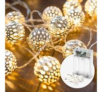 CozyHome Luces led pilas Corazón - 5 metros & 20 LED blanco cálido I Temporizador a con pilas I Guirnalda luces interior Luces decorativas habitacion I Fairy lights decoracion Luz led hadas Luzes