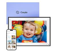 Cozyla - Marco de fotos digital WiFi, marco de fotos electrónico de 10.1 pulgadas sin suscripción, almacenamiento ilimitado gratuito, visualización táctil de alta definición con rotación automática