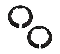 Cozylkx 2 Uds Cubiertas De Tubería De Radiador Negro, Cubierta De Tubería De Plástico Decoración Agujero Collar Clips Anillos Brida De Pared Para Tubería De 90 mm De Diámetro