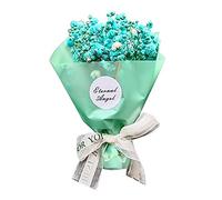 Cozylkx Ambientador De Coche, Clip De Salida, Flor Seca, Gypsophila, Mini Ramo, Clip De Ventilación, Adorno Interior De Coche,Azul