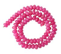 Cozylkx Cuentas De Piedra Natural De 5mm x 8mm, Cuentas Redondas con Orificios Grandes, Piedras Preciosas, Cuentas De ábaco, Cuentas De Cristal Curativo para La Fabricación De Joyas, 1 Hebra De 15"