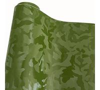 Cozylkx Envoltura De Vinilo De Camuflaje Ejercito Verde 7,87" x59,84, Calcomanía Autoadhesiva De Liberación De Aire Película De Envoltura De Coche Película De Protección De Pintura De Camuflaje