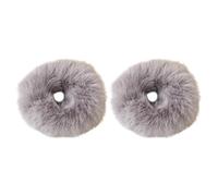 Cozylkx Gomas Elásticas Para El Pelo, 2 Uds., Anillo De Felpa Para El Pelo, Banda Para El Pelo Peluda, Pompón, Lazo Para El Pelo, Coleta Esponjosa, Accesorios Para Mujeres Y Niñas