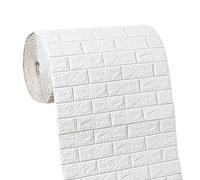 Cozylkx Paneles De Pared con Efecto De Ladrillo Falso De 70 Cm x 3 M, Azulejos De Pared Autoadhesivos para Bricolaje, Papel Tapiz De Ladrillo 3D, Paneles De Pared De Espuma De 3 Mm De Espesor