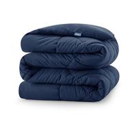 CozyLux Edredón Acolchado 135x200 cm, Edredon Cama 80, Relleno Nordico 300 gr/m² 100% Microfibra, 4 Presillas en Las Esquinas, para Invierno y Otoño, Cálido, Lavable a Máquina, 135×200, Azul Marino