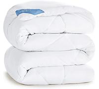 CozyLux Edredon Cama 90, Edredón Acolchado 155x220 cm, Relleno Nordico 300 gr/m² 100% Microfibra, con 4 Presillas en Las Esquinas, para Invierno y Otoño, Cálido, Lavable a Máquina, 155 × 220, Blanco