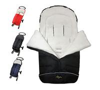 CozyMe 3 en 1 invierno al aire libre tour niño universal cochecito saco de dormir impermeable saco de dormir largo / altura / temperatura ajustable bebé Bunting Bag negro