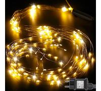 Cozymeow Luces Árbol Navidad 2M 200 LED Luzes Cascada con Enchufe, Temporizador, 8 Modos Guirnalda Árbol Navidad Impermeable Luces de Hadas Navideñas para Interior Exterior Jardin Decoración