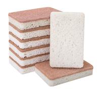 COZYMIRE 8 Unidades Estropajo Ecologico Estropajo Cocina Hecho de Fibra de Coco y Celulosa Antiarañazos Biodegradables Ecológicas para Cocina y Baño-007