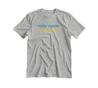 COZYPrint Make Russia Small Again Zelensky - Camiseta para mujer, gris, L
