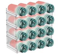 Cozywind Botellero Apilable Plastico Organizador de Botellas de Agua Soporte para Botellas Nevera Botellas de Vino para Frigorifico Armario Cocina con Capacidad para 16 Botella